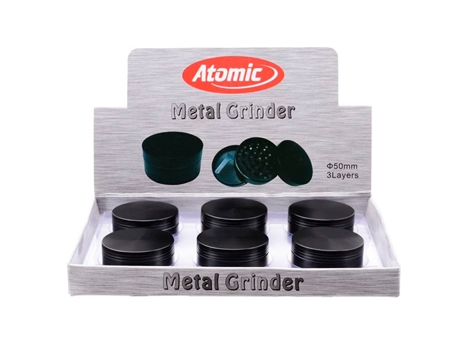 GRINDER METAL NOIR 50MM 3 NIV. (BTE.6)
