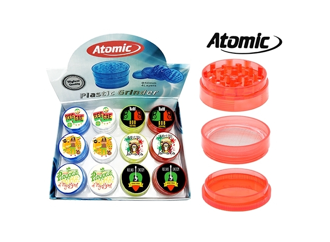 GRINDER PLAST. REGGAE 50MM 4 NIV. (BTE.12)