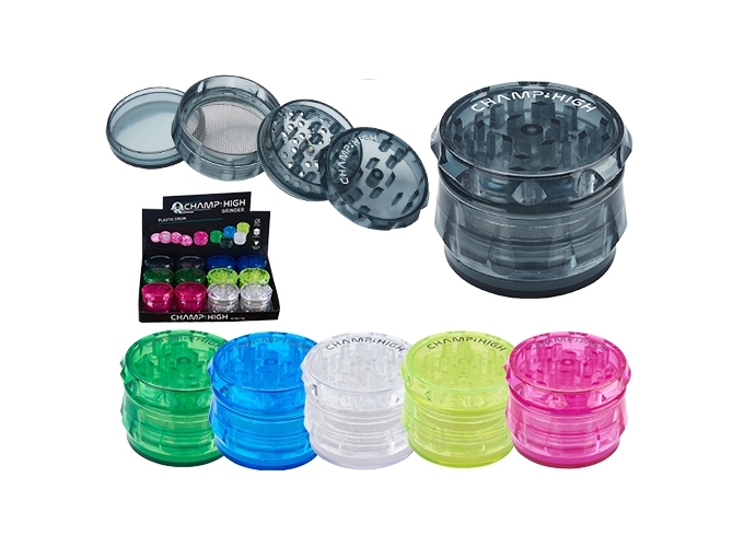 GRINDER PLAST. TRANSP 63MM 4 PLATEAUX  (PRES.12)