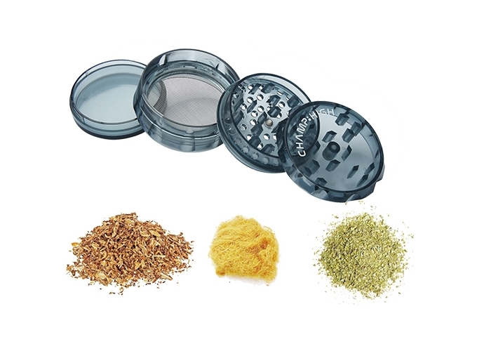 GRINDER PLAST. TRANSP 63MM 4 PLATEAUX  (PRES.12)