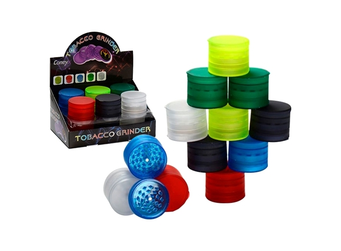 GRINDER TRANSP .RUBBER FROSTY 60MM 5 NIV. (BTE.12)