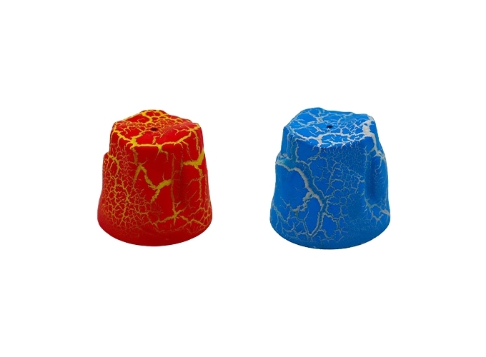 GROSSISANT DINO VOLCAN 7cm 2 COUL. ASS. (BTE.12)