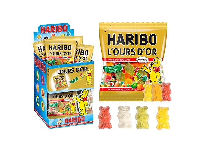 HARIBO BTE 30 MINI SACHET OURS D'OR (1)