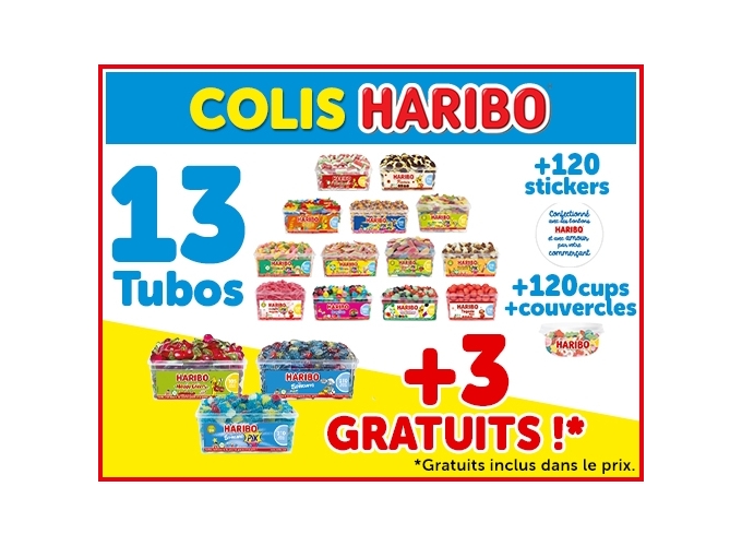 HARIBO COLIS PROMO 13 TUBOS   3   CUPS 2025 (1)