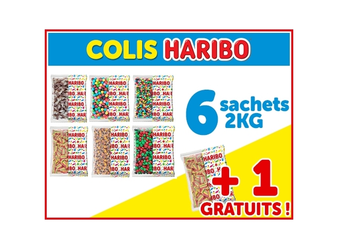 HARIBO COLIS PROMO 6   1 SACHETS VRAC VEGGIE (1)