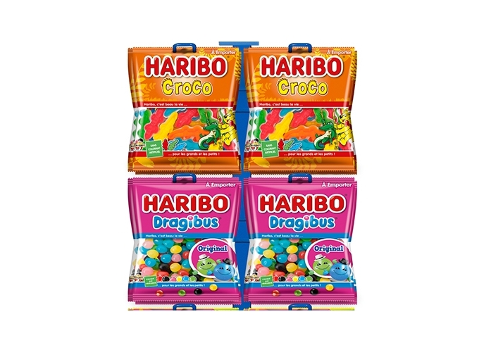 HARIBO PR. 16 BROCHES 8 CART. SACHETS 100 120G