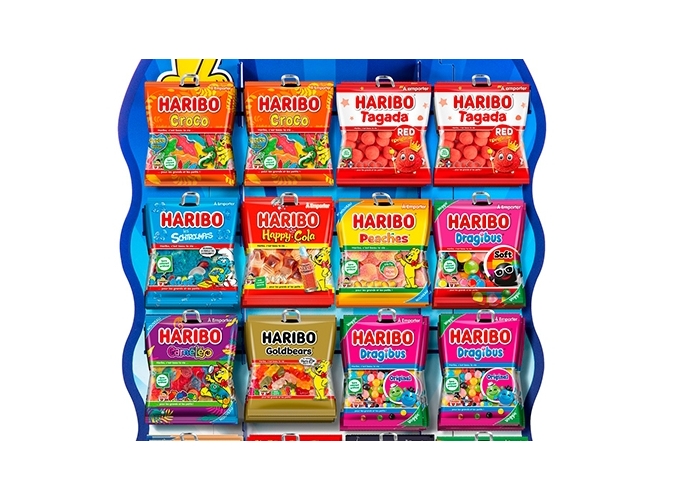HARIBO PR. 28 BROCHES POUR 25 CART. SACHETS 120G