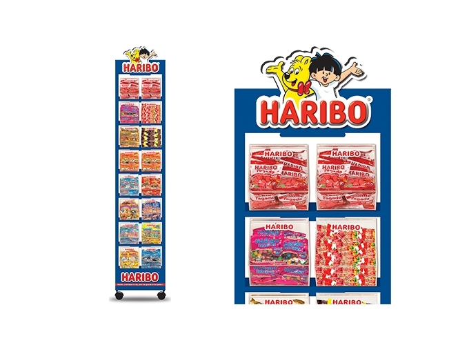 HARIBO PRES. 16 BACS POUR 16 BOITES MINI SACHETS 2