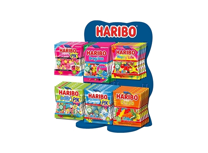 HARIBO PRES COMPTOIR BLEU - 6 CARTONS 120G