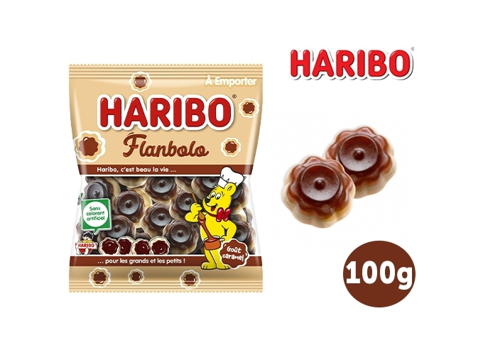 HARIBO SACHETS 100g FLANBOLO  (BTE.30)