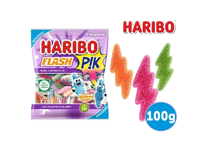 HARIBO SACHETS 100g FLASH PIK (BTE.30)