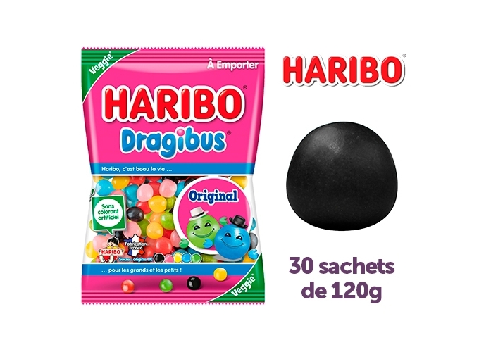HARIBO SACHETS 120g DRAGIBUS (BTE.30)