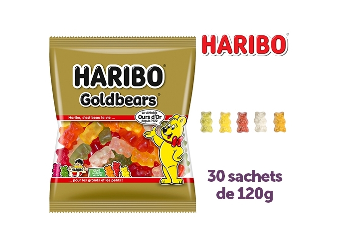 HARIBO SACHETS 120g L'OURS D'OR (BTE.30)