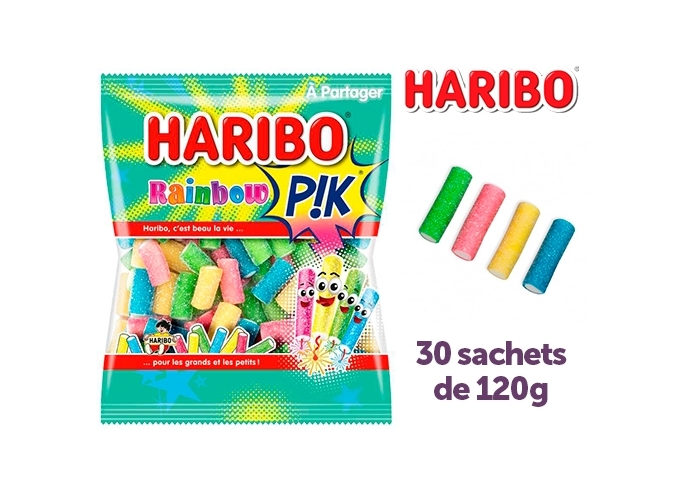 HARIBO SACHETS 120g RAINBOW PIK  (BTE.30)