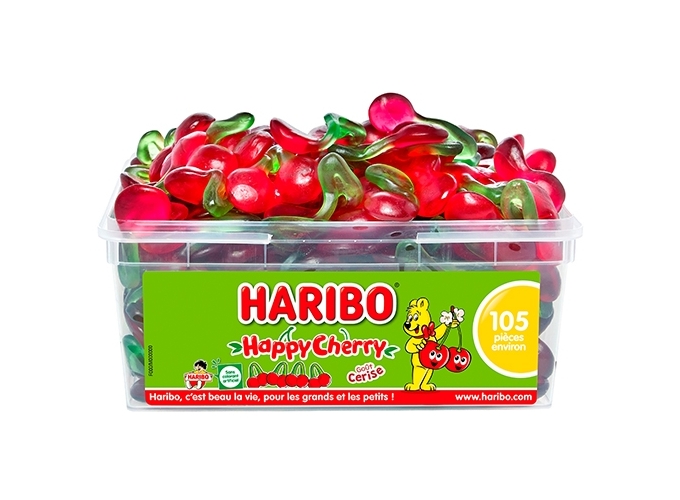HARIBO TUBO  105 pcs  HAPPY CHERRY '' (1)