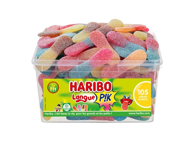 HARIBO TUBO '105 pcs' LANGUES ACIDES (1)