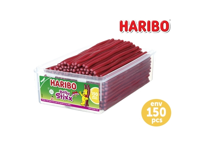 HARIBO TUBO 150 BALLA STIXX CERISE (1)