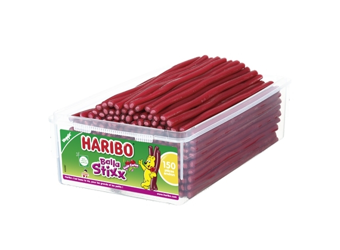HARIBO TUBO 150 BALLA STIXX CERISE (1)