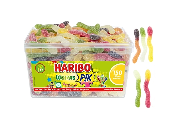 HARIBO TUBO  150 ' WORMS PIK ' (1)