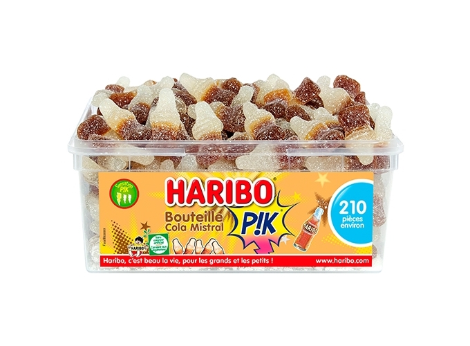 HARIBO TUBO  210 pcs  BOUTEILLE COLA (1)