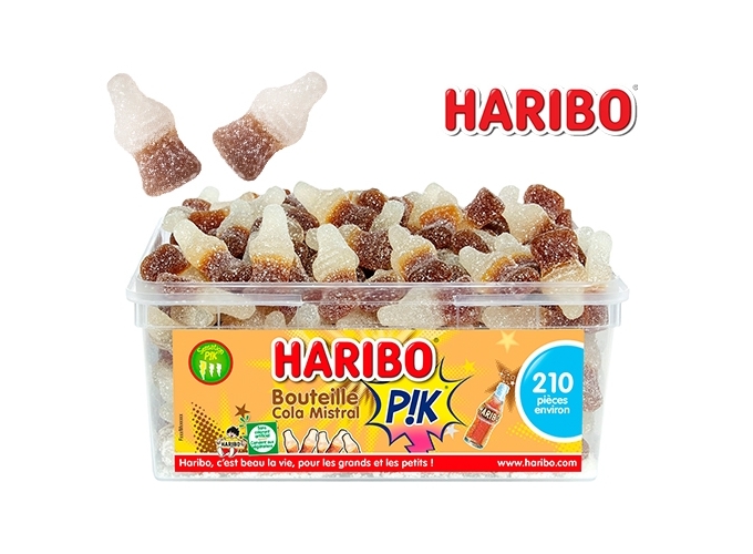 HARIBO TUBO  210 pcs  BOUTEILLE COLA (1)
