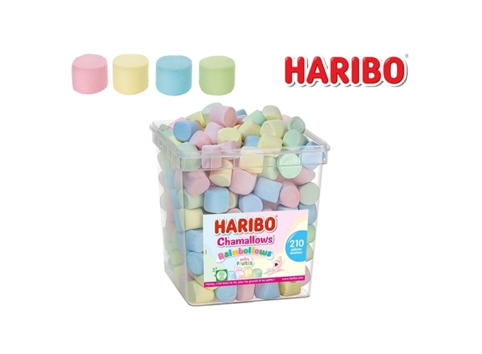 HARIBO TUBO  210 pcs CHAMALLOWS 'RAINBOLLOWS' (1)