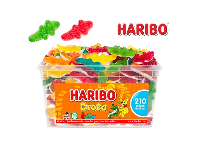 HARIBO TUBO  210 pcs  CROCODILES (1)