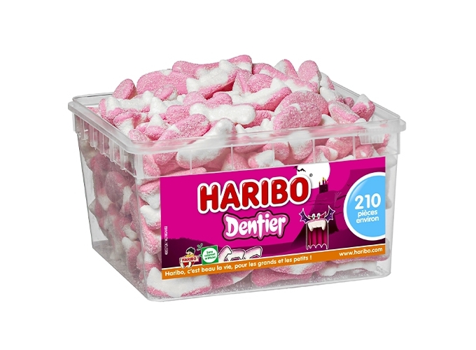 HARIBO TUBO  210 pcs  ' DENTIERS ' (1)