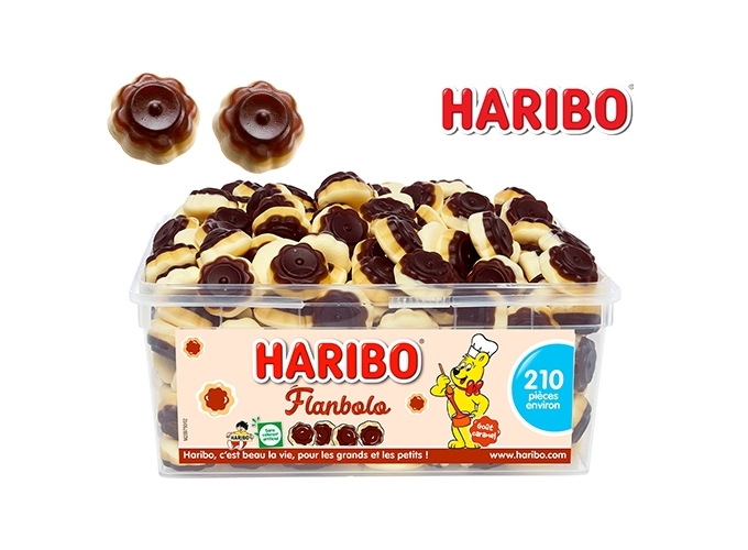 HARIBO TUBO  210 pcs  FLANBOTTI CARAMEL (1)