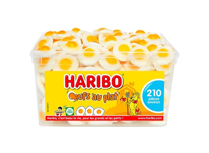 HARIBO TUBO  210 pcs  OEUFS AU PLAT (1)