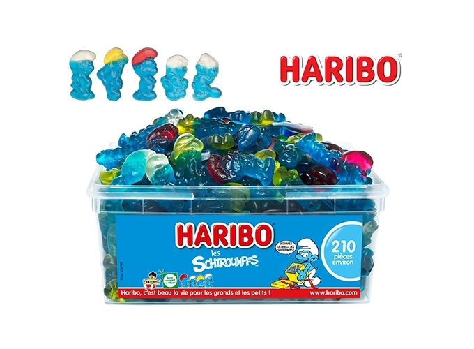 HARIBO TUBO  210 pcs  SCHTROUMPFS (1)