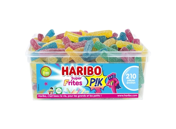 HARIBO TUBO  210 pcs  SUPER FRITES PIK (1)