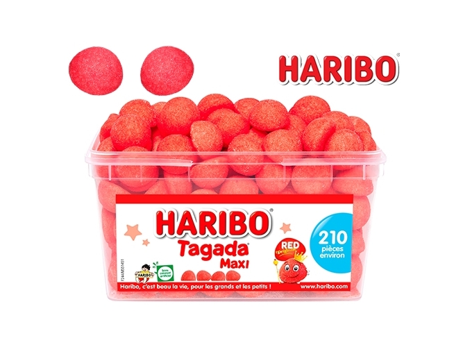 HARIBO TUBO  210 pcs  ' TAGADA  ' (1)