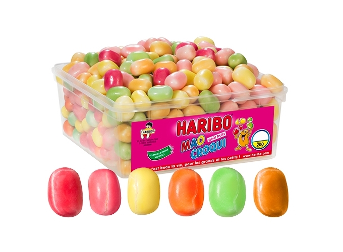 HARIBO TUBO 220 pcs '  MAO CROQUI FRUITS  ' (1)
