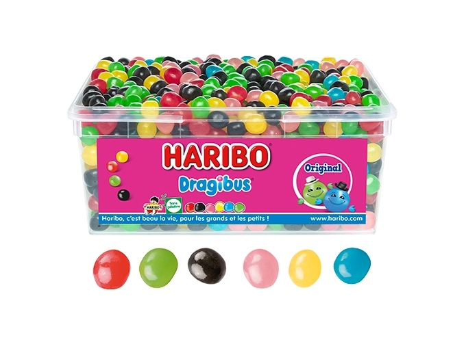 HARIBO TUBO  900 pcs  ' DRAGIBUS ORIGINAL ' (1)