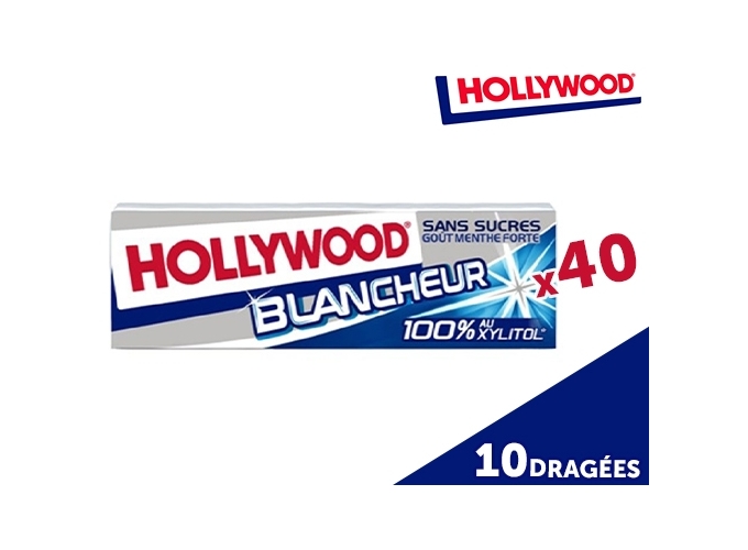 HOLLYWOOD BLANCHEUR BTE 40ET 10D XYLITOL (1)