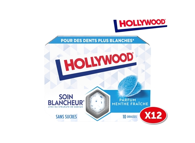 HOLLYWOOD BTE 12 MENTHE FRAICHE SOIN BLANCHEUR