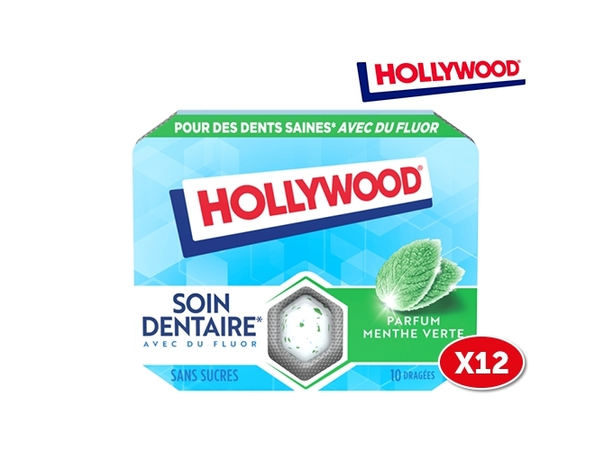 HOLLYWOOD BTE 12 MENTHE VERTE SOIN DENTAIRE (1)