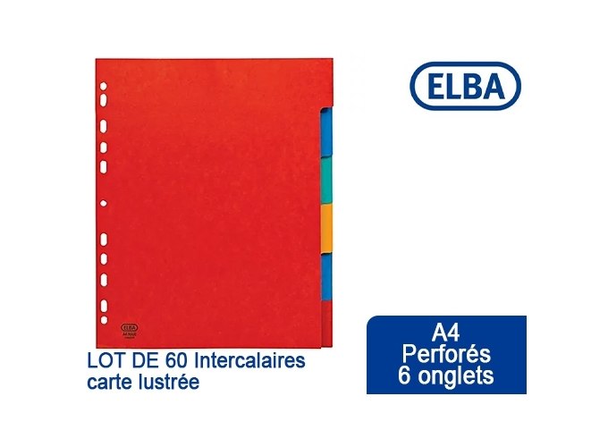 INTERCAL. 297X210 CARTE LUSTREE  6 POS. (60)