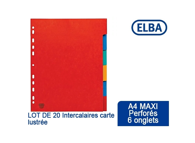 INTERCAL. A4 MAXI CARTE LUSTREE 6 POS. (20)