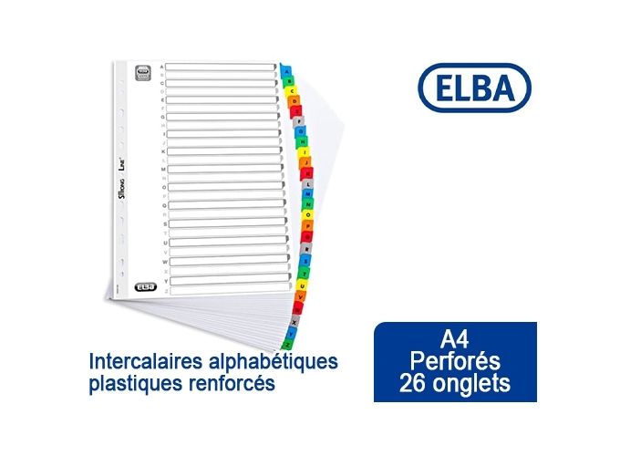 INTERCAL. ALPHABETIQUE A4 PLASTIF. 26 TOUCHES (1)