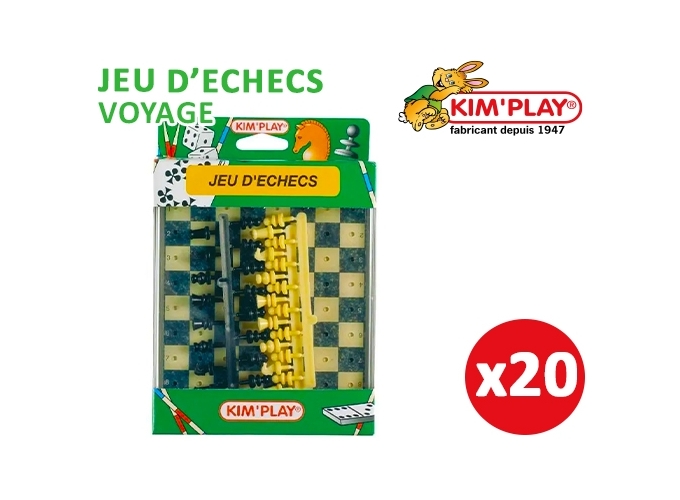 JEU DE VOYAGE PLAT. PLAST. ECHECS (20)