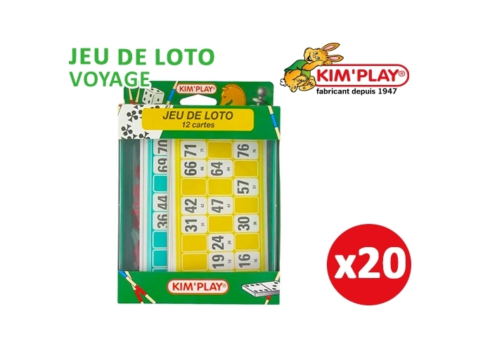 JEU DE VOYAGE PLAT. PLAST. LOTO (20)