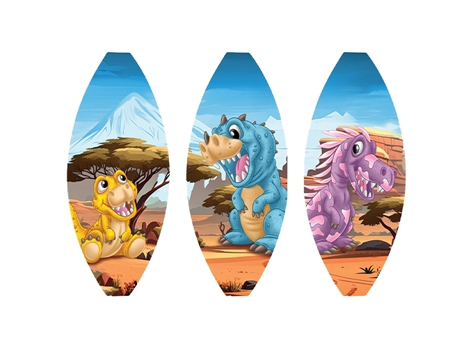 JEU TAPE BALLE 22CM DINO (BTE. 12)