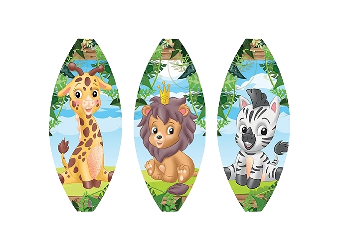 JEU TAPE BALLE 22CM ZOO (BTE. 12)