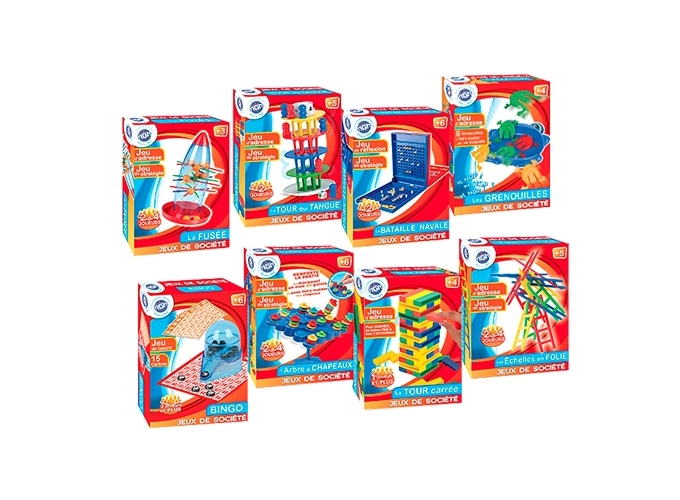 JEUX DE SOCIETE 8 ASS. (PRES DE 54 BOITES)