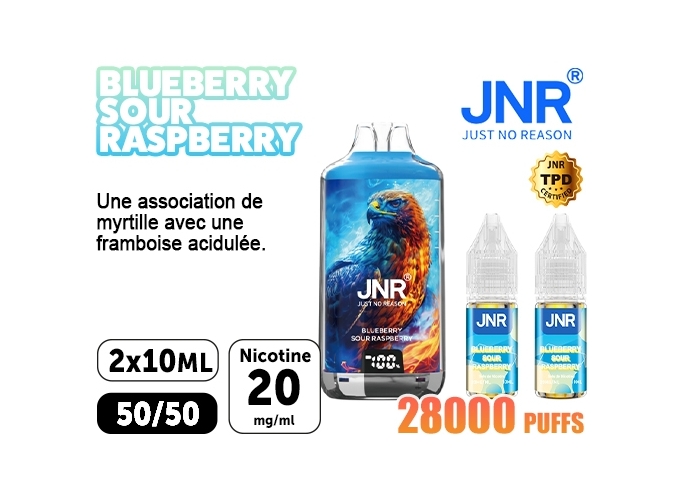 JNR FALCON X BLUEBERRY  SOUR RASPBERRY 20 MG