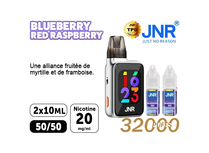 JNR FLUX PRO 32K BLUEBERRY RASPBERRY 20 MG