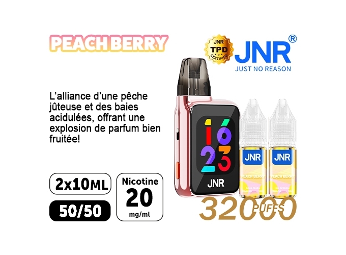 JNR FLUX PRO 32K PEACH BERRY 20 MG
