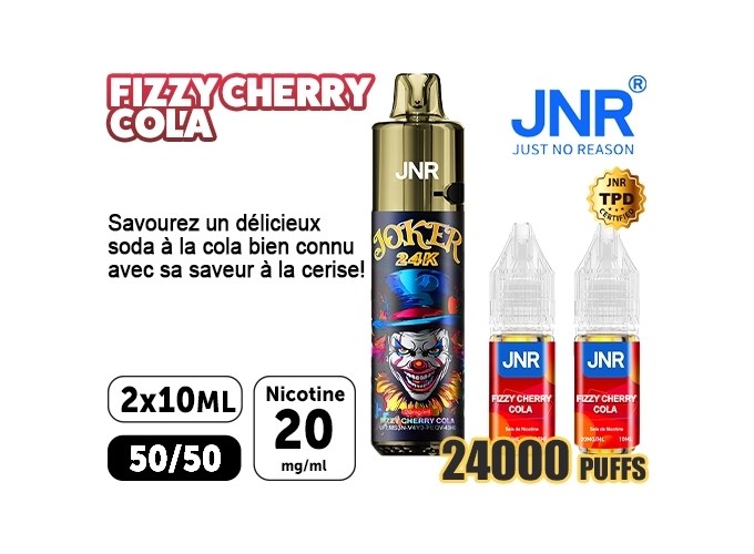 JNR JOKER 24 K FIZZY CHERRY COLA 20 MG